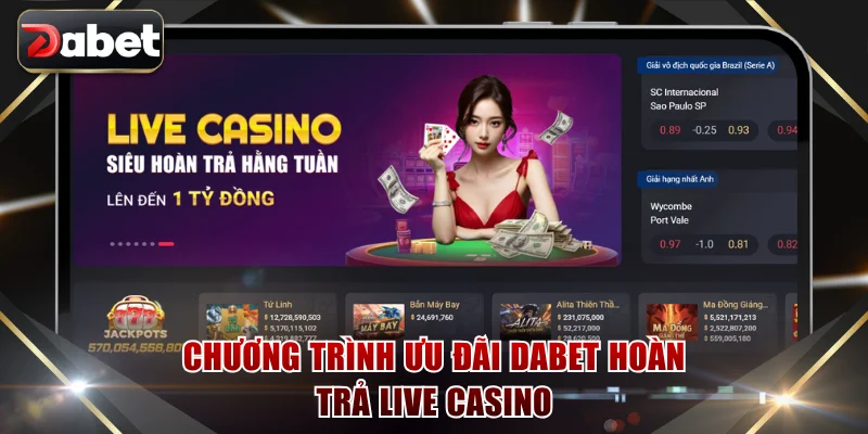 Chương trình ưu đãi hoàn trả live casino online